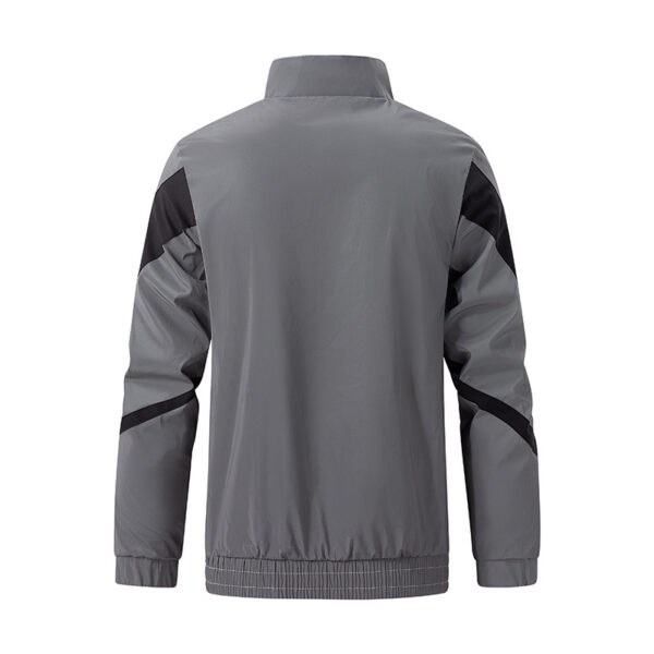 Waterproof Men's V-Stripe Reflective Windbreaker Jacket - Image 2