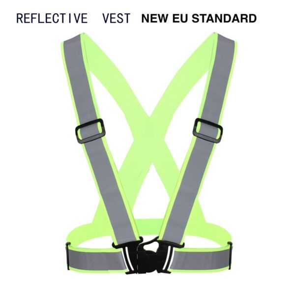 Reflective Green Running Shirt with Safety Band