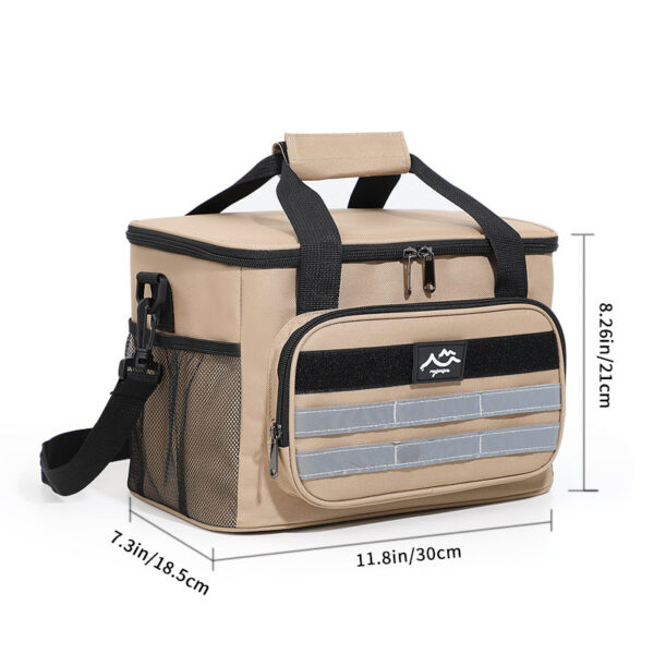 Large Thickened Aluminum Foil Picnic Cooler Bag - Fresh Ice Pack - Image 2